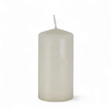 Stumpenkerze 'Wollweiss'