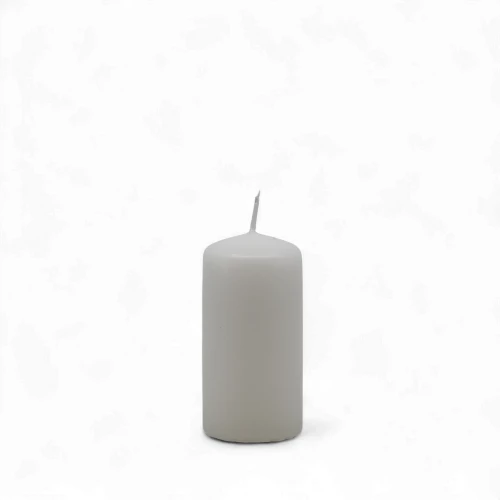 Stumpenkerze 'Weiss'