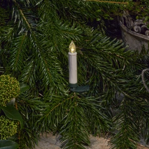 Batterie-Baumkerze 10cm weiss