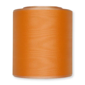 Trauerband 'Moiré' Light Orange mit Goldrand