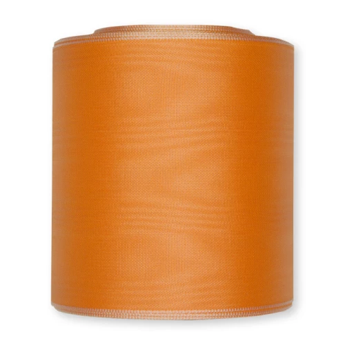 Trauerband 'Moiré' Light Orange mit Goldrand