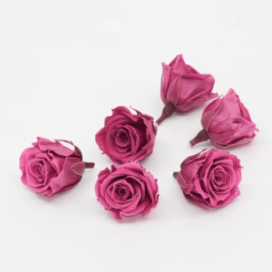 Gefriergetrocknete Rose mini 'pink' d4cm h3.5cm