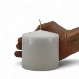 Stumpenkerze 'Weiss' d100mm