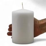 Stumpenkerze 'Weiss' d100mm
