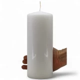 Stumpenkerze 'Weiss' d100mm