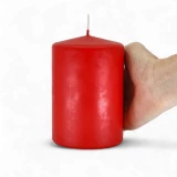 Stumpenkerze 'Rubin' d100mm