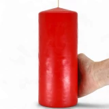 Stumpenkerze 'Rubin' d100mm