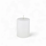 Kerze 'Rustic' Weiss d60mm