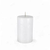 Kerze Rustic 'Weiss' d70mm