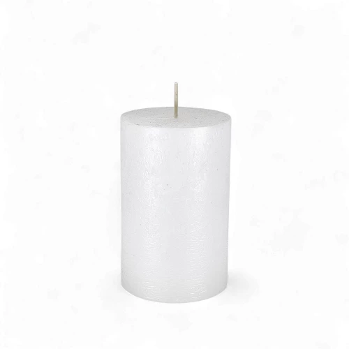 Kerze Rustic 'Weiss' d70mm