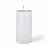 Kerze Rustic 'Weiss' d70mm