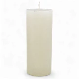 Kerze Rustic 'Wollweiss' d70mm