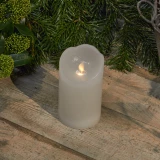 Wachskerze 'weiss' mit Timer