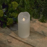 Wachskerze 'weiss' mit Timer