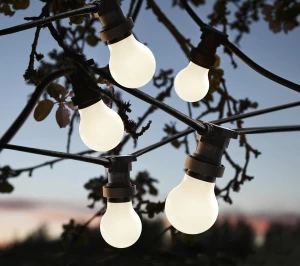 LED Party-Lichterkette E27 warmweiss
