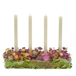 Gesteck 'Adventszauber' rosa