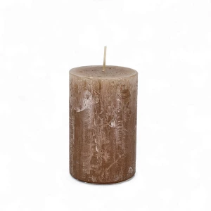 Kerze Rustic 'Erdnuss' d70mm