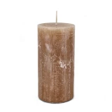 Kerze Rustic 'Erdnuss' d70mm