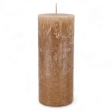 Kerze Rustic 'Erdnuss' d70mm