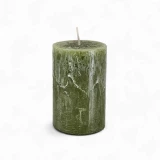 Kerze Rustic 'Olive' d70mm