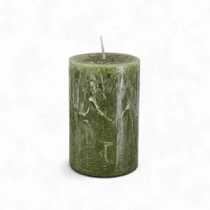 Kerze Rustic 'Olive' d70mm