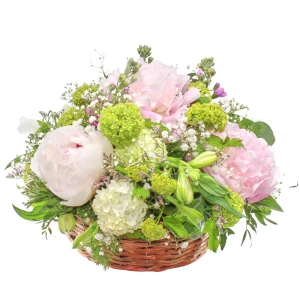 Korb 'Pfingstrosen'