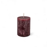 Kerze Rustic 'altrot' d60mm