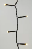 230V-Lichterkette 'softgold' schwarz