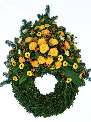 Bouquetkranz gelb