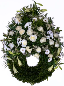 Bouquetkranz weiss