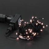 230V-Lichterkette 'softgold' schwarz