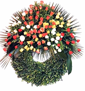 Bouquetkranz mit Rosen