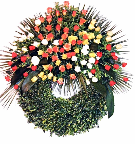 Bouquetkranz mit Rosen